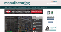Desktop Screenshot of manufacturing-today.com