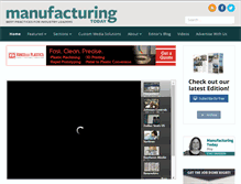 Tablet Screenshot of manufacturing-today.com